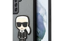 Karl Lagerfeld Saffiano Ikonik Patch - Etui Samsung Galaxy S22 (srebrny) - zdjęcie 1