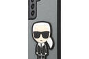 Karl Lagerfeld Saffiano Ikonik Patch - Etui Samsung Galaxy S22 (srebrny) - zdjęcie 3