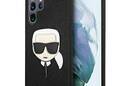 Karl Lagerfeld Saffiano Ikonik Karl`s Head - Etui Samsung Galaxy S22 Ultra (czarny) - zdjęcie 1