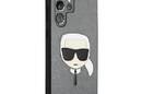 Karl Lagerfeld Saffiano Ikonik Karl`s Head - Etui Samsung Galaxy S22 Ultra (srebrny) - zdjęcie 4