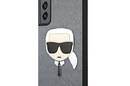 Karl Lagerfeld Saffiano Ikonik Karl`s Head - Etui Samsung Galaxy S22+ (srebrny) - zdjęcie 2