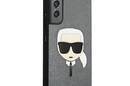 Karl Lagerfeld Saffiano Ikonik Karl`s Head - Etui Samsung Galaxy S22+ (srebrny) - zdjęcie 4