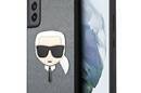 Karl Lagerfeld Saffiano Ikonik Karl`s Head - Etui Samsung Galaxy S22 (srebrny) - zdjęcie 1