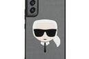 Karl Lagerfeld Saffiano Ikonik Karl`s Head - Etui Samsung Galaxy S22 (srebrny) - zdjęcie 3