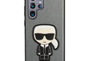 Karl Lagerfeld Saffiano Ikonik Patch - Etui Samsung Galaxy S22 Ultra (srebrny) - zdjęcie 4