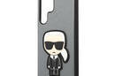 Karl Lagerfeld Saffiano Ikonik Patch - Etui Samsung Galaxy S22 Ultra (srebrny) - zdjęcie 7