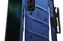 ZIZO BOLT Series - Pancerne etui Samsung Galaxy S22+ ze szkłem 9H na ekran + uchwyt z podstawką (niebieski) - zdjęcie 1