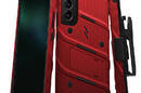 ZIZO BOLT Series - Pancerne etui Samsung Galaxy S22+ ze szkłem 9H na ekran + uchwyt z podstawką (czerwony) - zdjęcie 1