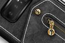 Zizo Nebula Wallet Case - Skórzane etui Samsung Galaxy Note 8 (2017) z kieszeniami na karty + saszetka na zamek + szkło 9H na ekran (Black/Black) - zdjęcie 4