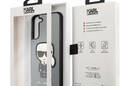 Karl Lagerfeld Saffiano Ikonik Patch - Etui Samsung Galaxy S22+ (srebrny) - zdjęcie 2