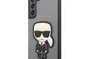 Karl Lagerfeld Saffiano Ikonik Patch - Etui Samsung Galaxy S22+ (srebrny) - zdjęcie 3