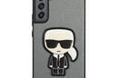 Karl Lagerfeld Saffiano Ikonik Patch - Etui Samsung Galaxy S22+ (srebrny) - zdjęcie 4