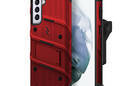 ZIZO BOLT Series - Pancerne etui Samsung Galaxy S21 FE ze szkłem 9H na ekran + uchwyt z podstawką (czerwony) - zdjęcie 1
