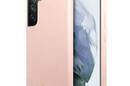 Guess Silicone Script Metal Logo - Etui Samsung Galaxy S22 (różowy) - zdjęcie 1