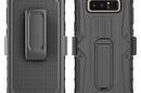 Zizo Heavy Duty Armor Case - Pancerne etui Samsung Galaxy Note 8 (2017) z podstawką + uchwyt do paska (Black/Black) - zdjęcie 3