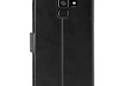 PURO Booklet Wallet Case - Etui Samsung Galaxy A8 (2018) z kieszeniami na karty + stand up (czarny) - zdjęcie 4