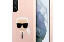 Karl Lagerfeld Silicone Ikonik Karl`s Head - Etui Samsung Galaxy S22+ (różowy) - zdjęcie 1