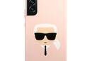 Karl Lagerfeld Silicone Ikonik Karl`s Head - Etui Samsung Galaxy S22+ (różowy) - zdjęcie 2