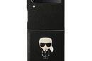 Karl Lagerfeld Saffiano Ikonik - Etui Samsung Galaxy Z Flip 4 (czarny) - zdjęcie 2