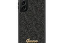 Guess Glitter Flakes Metal Logo Case - Etui Samsung Galaxy S23 Ultra (czarny) - zdjęcie 1