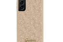 Guess Glitter Flakes Metal Logo Case - Etui Samsung Galaxy S23 (złoty) - zdjęcie 1