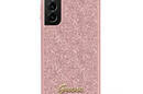 Guess Glitter Flakes Metal Logo Case - Etui Samsung Galaxy S23 Ultra (różowy) - zdjęcie 1