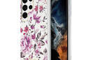 Guess Flower Collection - Etui Samsung Galaxy S23 Ultra (biały) - zdjęcie 1