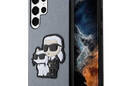 Karl Lagerfeld NFT Saffiano Karl & Choupette - Etui Samsung Galaxy S23 Ultra (szary) - zdjęcie 1