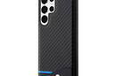 BMW Leather Carbon Blue Line - Etui Samsung Galaxy S23 Ultra (czarny) - zdjęcie 2