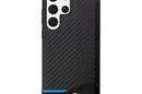 BMW Leather Carbon Blue Line - Etui Samsung Galaxy S23 Ultra (czarny) - zdjęcie 3