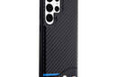BMW Leather Carbon Blue Line - Etui Samsung Galaxy S23 Ultra (czarny) - zdjęcie 4