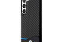 BMW Leather Carbon Blue Line - Etui Samsung Galaxy S23+ (czarny) - zdjęcie 2