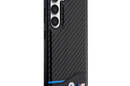 BMW Leather Carbon Blue Line - Etui Samsung Galaxy S23+ (czarny) - zdjęcie 4