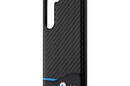 BMW Leather Carbon Blue Line - Etui Samsung Galaxy S23+ (czarny) - zdjęcie 6