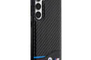 BMW Leather Carbon Blue Line - Etui Samsung Galaxy S23 (czarny) - zdjęcie 4