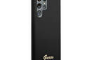 Guess Silicone Script Metal Logo - Etui Samsung Galaxy S22 Ultra (czarny) - zdjęcie 4