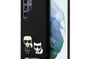 Karl Lagerfeld Slilicone Karl & Choupette - Etui Samsung Galaxy S22 Ultra (czarny) - zdjęcie 1