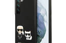 Karl Lagerfeld Slilicone Karl & Choupette - Etui Samsung Galaxy S22+ (czarny) - zdjęcie 1