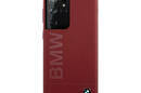BMW Silicone Signature Logo - Etui Samsung Galaxy S21 Ultra (czerwony) - zdjęcie 1