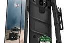 Zizo Bolt Cover - Pancerne etui Samsung Galaxy S9 ze szkłem 9H na ekran + podstawka & uchwyt do paska (Black/Black) - zdjęcie 1