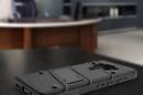Zizo Bolt Cover - Pancerne etui Samsung Galaxy S9 ze szkłem 9H na ekran + podstawka & uchwyt do paska (Black/Black) - zdjęcie 2