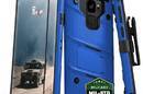 Zizo Bolt Cover - Pancerne etui Samsung Galaxy S9 ze szkłem 9H na ekran + podstawka & uchwyt do paska (Blue/Black) - zdjęcie 1