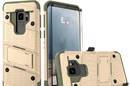 Zizo Bolt Cover - Pancerne etui Samsung Galaxy S9 ze szkłem 9H na ekran + podstawka & uchwyt do paska (Desert Tan/Camo Green) - zdjęcie 3