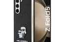 Karl Lagerfeld NFT Saffiano Karl & Choupette Pin - Etui Samsung Galaxy Z Fold 5 (czarny) - zdjęcie 1