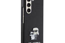 Karl Lagerfeld NFT Saffiano Karl & Choupette Pin - Etui Samsung Galaxy Z Fold 5 (czarny) - zdjęcie 5