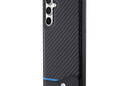 BMW Leather Carbon Blue Line - Etui Samsung Galaxy S23 FE (czarny) - zdjęcie 2