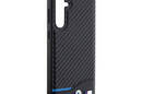 BMW Leather Carbon Blue Line - Etui Samsung Galaxy S23 FE (czarny) - zdjęcie 4