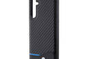 BMW Leather Carbon Blue Line - Etui Samsung Galaxy S23 FE (czarny) - zdjęcie 5