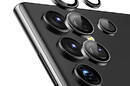Crong Lens Ring - Szkło hartowane na obiektyw aparatu Samsung Galaxy S24 Ultra (czarny) - zdjęcie 1