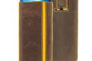 Valenta Pocket Stripe Vintage - Skórzane etui wsuwka Samsung Galaxy S4/S III, HTC One i inne (brązowy) - zdjęcie 1